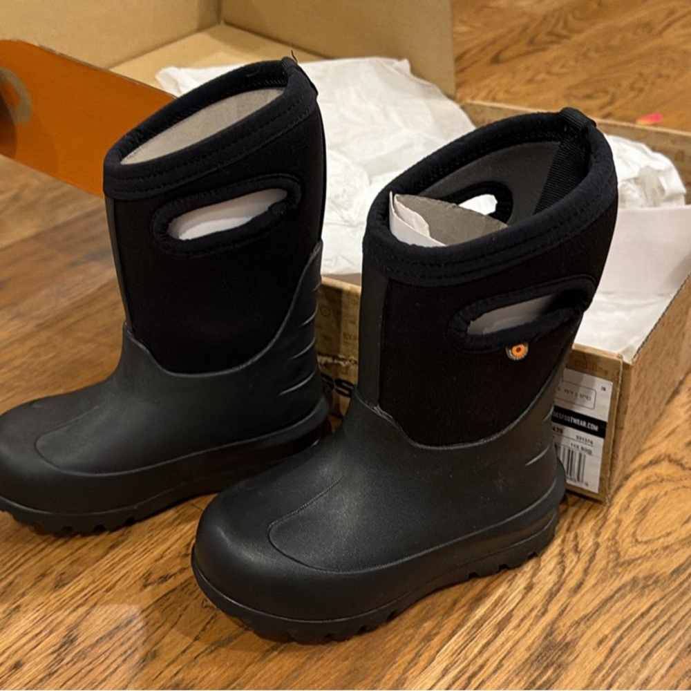 Bogs Black Kids' Waterproof Boots
